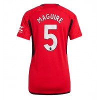 Koszulka piłkarska Manchester United Harry Maguire #5 Strój Domowy dla kobiety 2023-24 tanio Krótki Rękaw